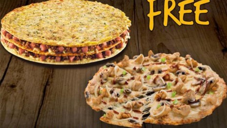 Buy Large Pizza & get any pizza FREE