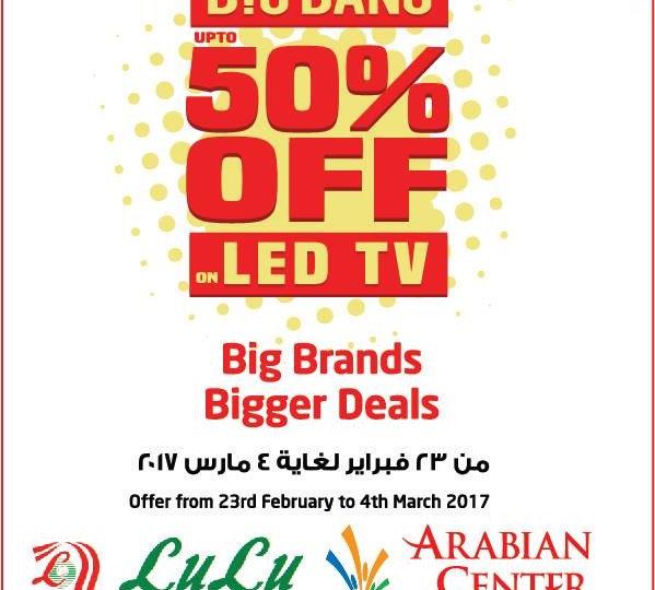 Big Bang Offers Up to 50% OFF on LED TV's