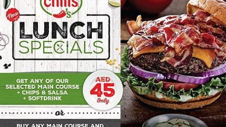 Chilis new crazy Lunch Specials