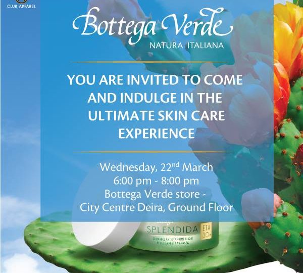 Join Bottega Verde ultimate skin care experience