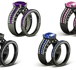 18-Carat Black Gold-Plated Rings from AED 149 With Free Delivery (Up to 79% Off) Fashion & Jewelry Shop Online at Special Price from Dubai Offers