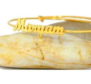 Adjustable Personalized Name Bangles from AED 49 Fashion & Jewelry Shop Online at Special Price from Dubai Offers