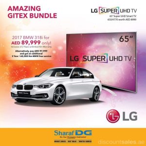 Amazing Gitex Bundle (BMW + 65″ LG Super UHD Smart TV) BMW Shop Online at Special Price from Dubai Offers