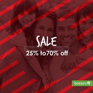 Bossini Part Sale – Upto 70% off Arabian Center Shop Online at Special Price from Dubai Offers