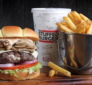 Burger Meal with Soft Drink for Up to Four with Delivery at The Stuffed Burger (Up to 28% Off) Food, Grocery & Dining Shop Online at Special Price from Dubai Offers