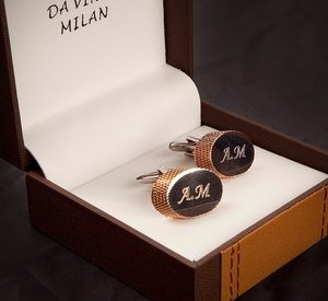 Cufflinks in Gold or Silver, Personalised with Initials from AED 99 (Up to 51% Off) Fashion & Jewelry Shop Online at Special Price from Dubai Offers