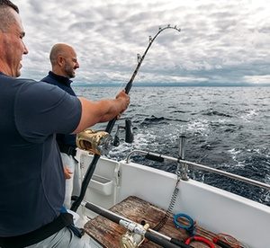 Four-Hour Fishing Trip on a 36-Foot Boat for Up to 12 from Asfar Renting Boats and Cruise Ships (Up to 63% Off) Entertainment Offers Shop Online at Special Price from Dubai Offers