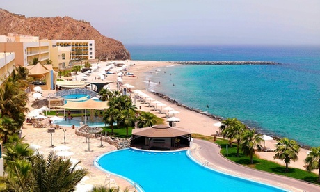Buy Fujairah: 1-Night Stay for Two with Options for Breakfast, or Half or Full Board at 5* Radisson Blu Resort Fujairah Now at Special Price in DubaiOffers.com 2 Fujairah: 1-Night Stay for Two with Options for Breakfast, or Half or Full Board at 5* Radisson Blu Resort Fujairah Hotel Stay Shop Online at Special Price from Dubai Offers 2