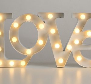 LED Marquee Love Sign: One (AED 49), Two (AED 69) or Three (AED 89) Furniture's & Decor Shop Online at Special Price from Dubai Offers