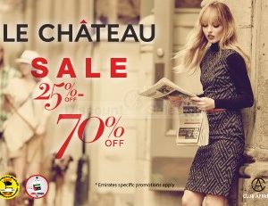 Le Chateau Part Sale – Upto 70% off Bags & Accessories Shop Online at Special Price from Dubai Offers