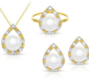 Natural Pearls and Diamond Sets Fashion & Jewelry Shop Online at Special Price from Dubai Offers