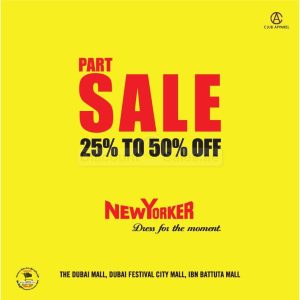 New Yorker Part Sale – Upto 50% off Clothing Shop Online at Special Price from Dubai Offers