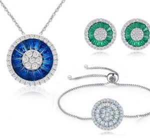 One (AED 229), Two (AED 399) or Three (AED 529) 925 Silver Halo Sets With Free Delivery Fashion & Jewelry Shop Online at Special Price from Dubai Offers