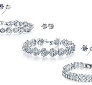 One (AED 79), Two (AED 129) or Three (AED 189) Bracelet Sets with Crystals from Swarovski Fashion & Jewelry Shop Online at Special Price from Dubai Offers