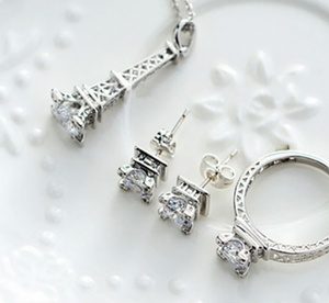 One (AED 99) or Two (AED 159) Eiffel Tower Jewelery Sets Fashion & Jewelry Shop Online at Special Price from Dubai Offers