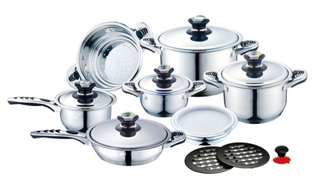 Buy One or Two 16-Piece Stainless Steel Cookware Sets from AED 349 (Up to 68% Off) Now at Special Price in DubaiOffers.com 2 One or Two 16-Piece Stainless Steel Cookware Sets from AED 349 (Up to 68% Off) Furniture's & Decor Shop Online at Special Price from Dubai Offers 2