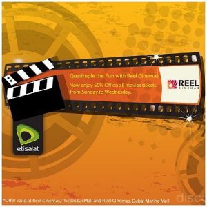 Quadruple The Fun With Reel Cinemas Dubai Mall Shop Online at Special Price from Dubai Offers