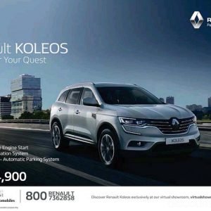 Renault Koleos now from AED 74,900! New Cars/SUVs Shop Online at Special Price from Dubai Offers