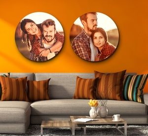 Round Wrapped Canvas Prints with Wooden Frame (68% Off) Local Services Shop Online at Special Price from Dubai Offers