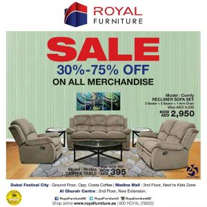 Royal Furniture Part Sale Al Ghurair Centre Shop Online at Special Price from Dubai Offers