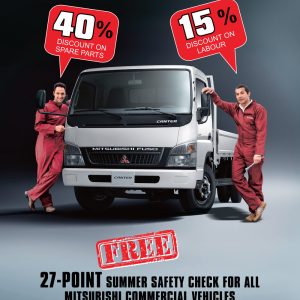 Summer Safety Check For All Mitsubishi Commercial Vehicles (valid till 31st August 2016) Automotive Services Shop Online at Special Price from Dubai Offers