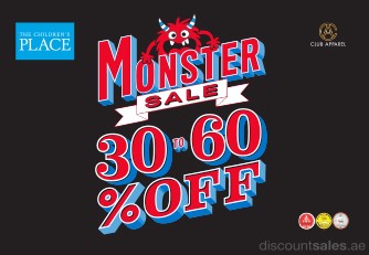 Buy The Childrens Place Monster Sale Upto 60 Percent off Now at Special Price in DubaiOffers.com 2 The Childrens Place Monster Sale Upto 60 Percent off Al Ghurair Centre Shop Online at Special Price from Dubai Offers 2