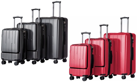 Buy Three-Piece Hard-Shell Luggage Set with Laptop Holder Pocket for AED 529 Now at Special Price in DubaiOffers.com 2 Three-Piece Hard-Shell Luggage Set with Laptop Holder Pocket for AED 529 Furniture's & Decor Shop Online at Special Price from Dubai Offers 2