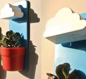 Two (AED 59), Three (AED 85) or Four (AED 110) Wall-Hung Cloud-Shaped Flowerpots Miscellaneous Shop Online at Special Price from Dubai Offers
