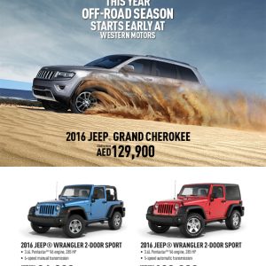 Jeep Wrangler 2016 Special Offers from Western Motors Jeep Shop Online at Special Price from Dubai Offers