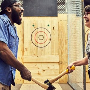 Indoor Axe Throwing At Action Park Dubai – For 1 Or 2, 25 Or 50 Throws Men's Shop Online at Special Price from Dubai Offers