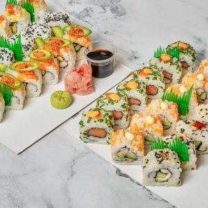 Choice Of Any Sushi Roll With Soft Drink At Ichikura JAPANESE Shop Online at Special Price from Dubai Offers