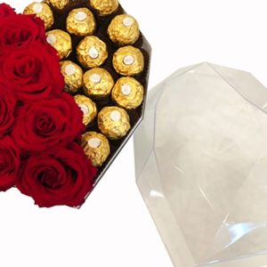 Roses With Ferrero Chocolates Shop Online at Special Price from Dubai Offers