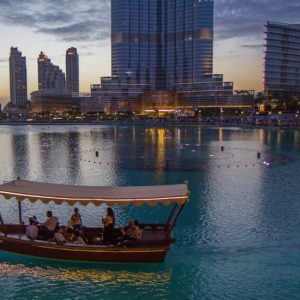 The Dubai Fountain Show and Lake Ride at The Dubai Fountain, Dubai, United Arab Emirates Cruises & Boat Tours Shop Online at Special Price from Dubai Offers