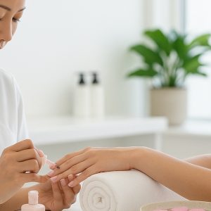 Pamper Yourself With Classic Gelish Manicure And Pedicure NAILS Shop Online at Special Price from Dubai Offers