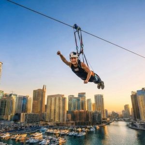Xline Dubai Marina: World’s Longest Zipline Experience For One Adult WATER SPORTS Shop Online at Special Price from Dubai Offers