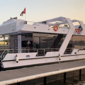Dubai Canal Dinner Cruise With House Or Soft Beverages On Luxury Boat EXPERIENCE RESTAURANTS Shop Online at Special Price from Dubai Offers