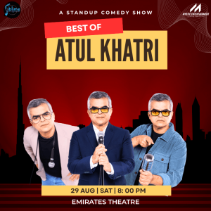 Comedy Events Atul Khatri live in Dubai Comedy Events Shop Online at Special Price from Dubai Offers