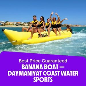 Sightseeing and Tours Banana Boat – Daymaniyat coast water sports Sightseeing and Tours Shop Online at Special Price from Dubai Offers