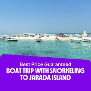 Top-Rated Attractions Boat trip with snorkeling to Jarada Island Top-Rated Attractions Shop Online at Special Price from Dubai Offers