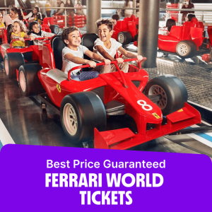 Theme Parks Ferrari World Tickets, Abu Dhabi with free shuttle bus Theme Parks Shop Online at Special Price from Dubai Offers