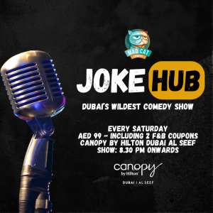 Comedy Events Joke Hub – Madcat Comedy Show Comedy Events Shop Online at Special Price from Dubai Offers