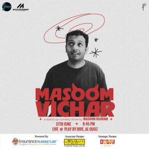 Comedy Events Masoom Rajwani Live in Dubai Comedy Events Shop Online at Special Price from Dubai Offers