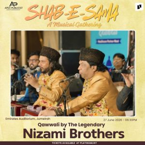 Concerts SHAB-E-SAMA – A Musical Gathering in Dubai Concerts Shop Online at Special Price from Dubai Offers