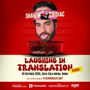 Comedy Events Shawn Chidiac Live – Laughing in Translation Remix in Dubai Comedy Events Shop Online at Special Price from Dubai Offers 2